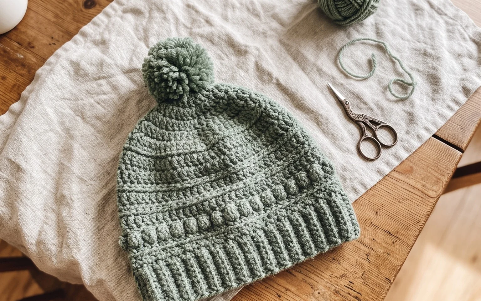 Easy Ribbed Beanie Free Crochet Pattern for Beginners