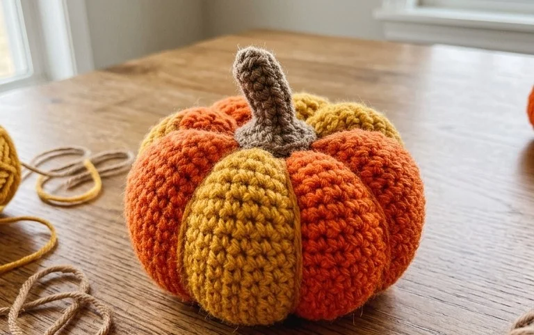 Easy Amigurumi Pumpkin Free Pattern for Beginners