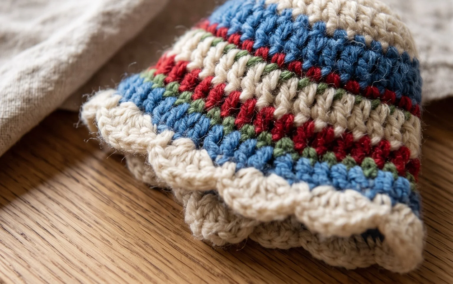 Crochet Christmas Bell Ornament