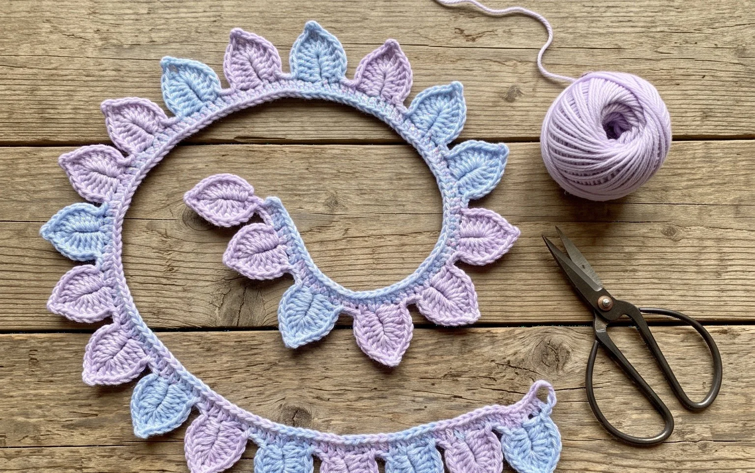 Easy Crochet Leaf Border Pattern: Step-by-Step Tutorial