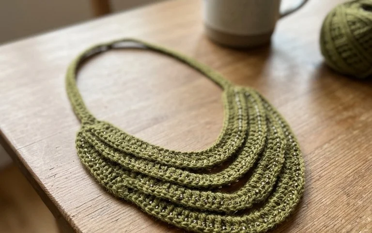 Easy Waterfall Necklace Crochet Pattern: Step-by-Step