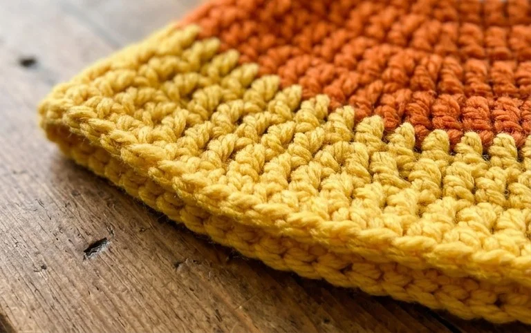 Candy Corn Witch Hat Crochet Pattern