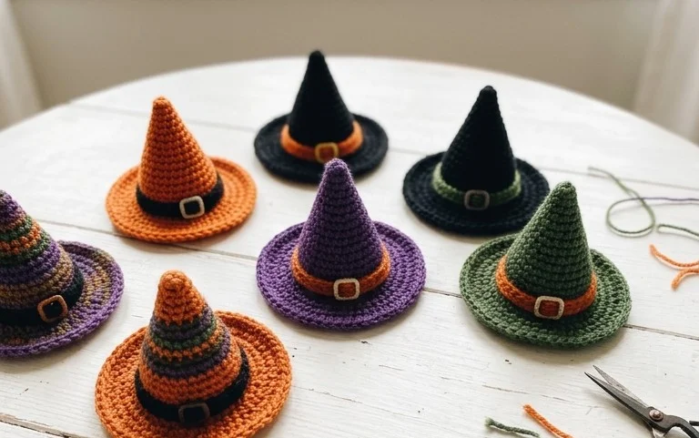 Easy Crochet Mini Witch Hat: Free Pattern & Step-by-Step