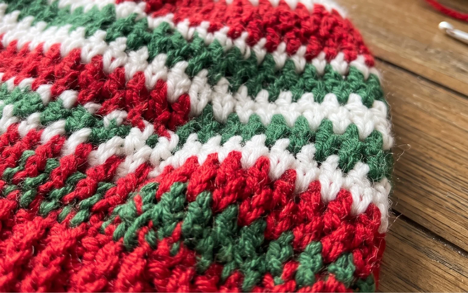 Crochet Snow-Speckled Reindeer Beanie - Repeat Crafter Me
