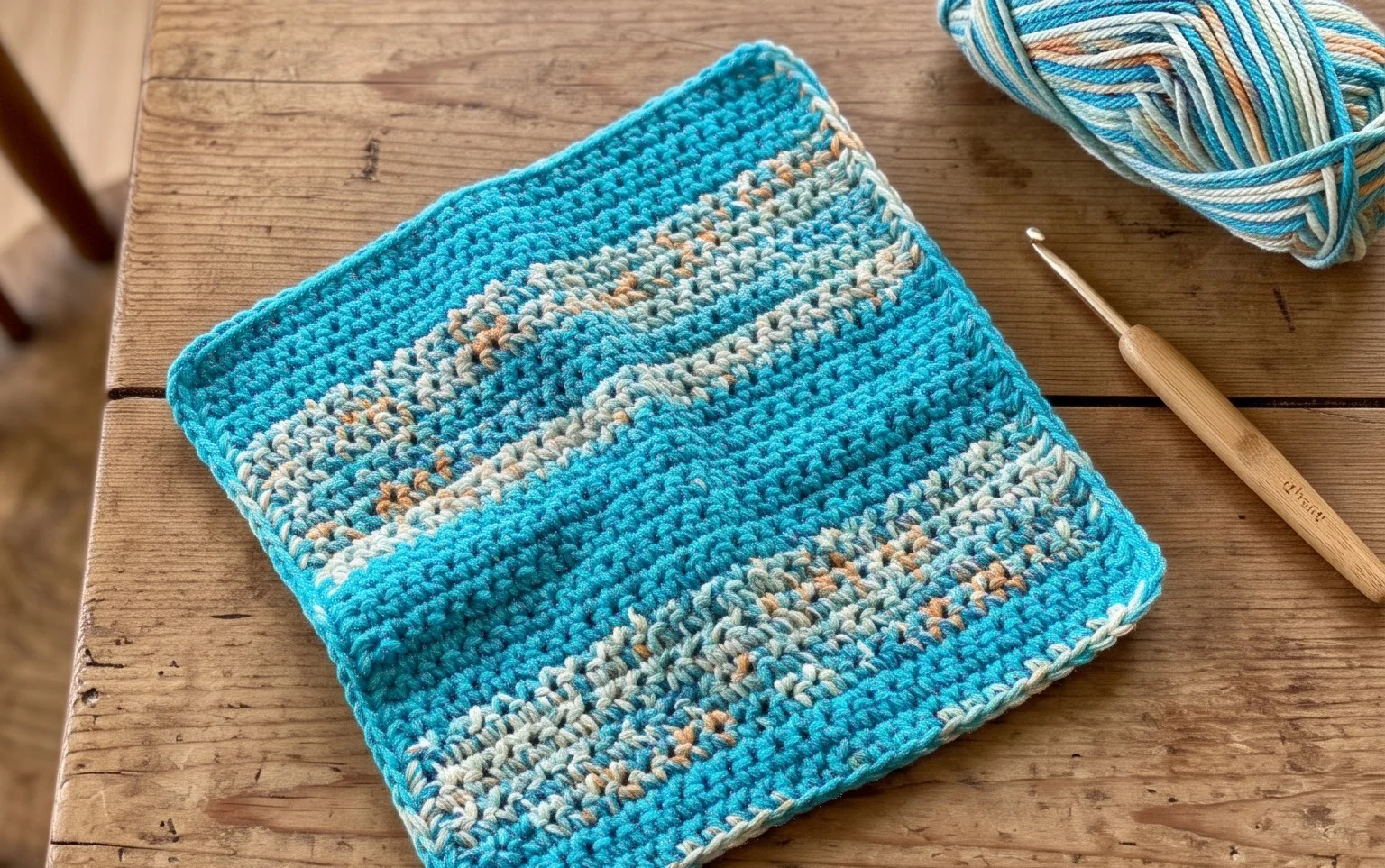 Easy Cotton Crochet Washcloth Pattern for Beginners