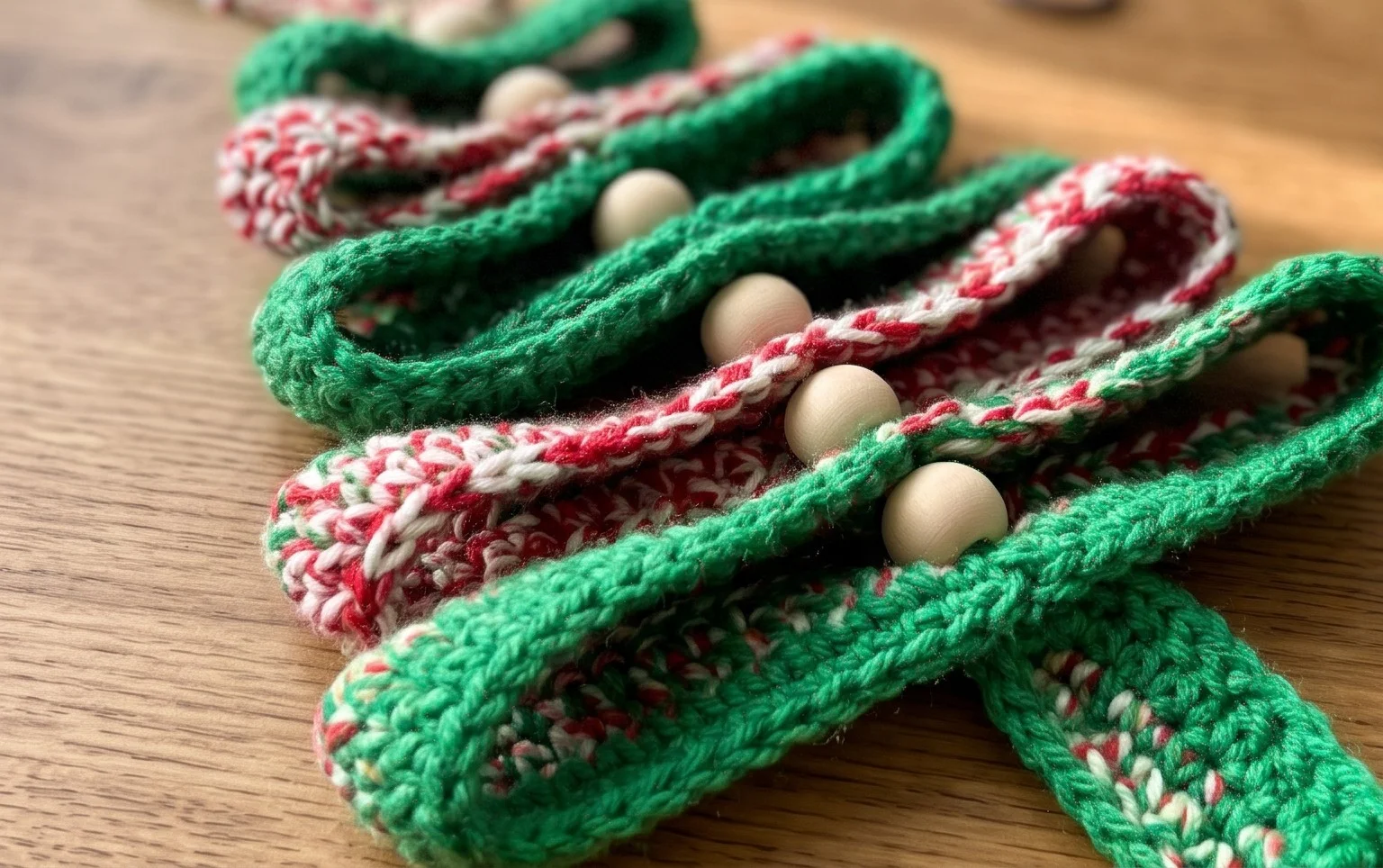 Crochet Ribbon Christmas Tree Pattern