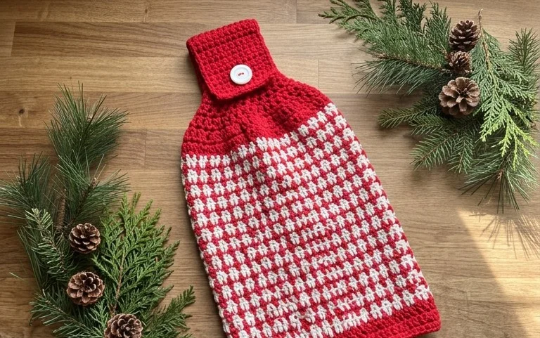 Easy Christmas Kitchen Towel Ideas: Free Crochet Patterns